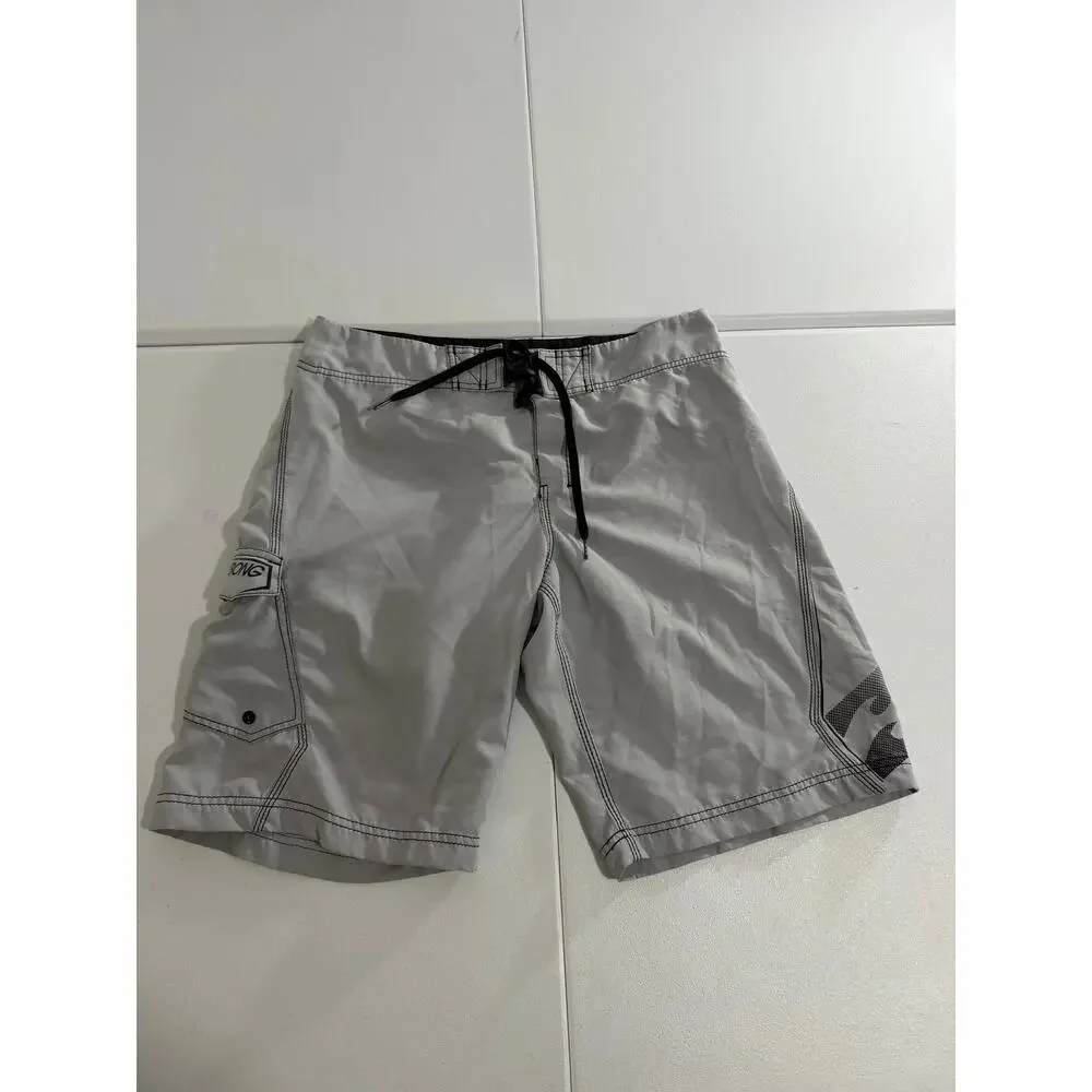 Billabong Board Shorts Mens Size 34 Gray Swim Trunks Surf Boardshorts